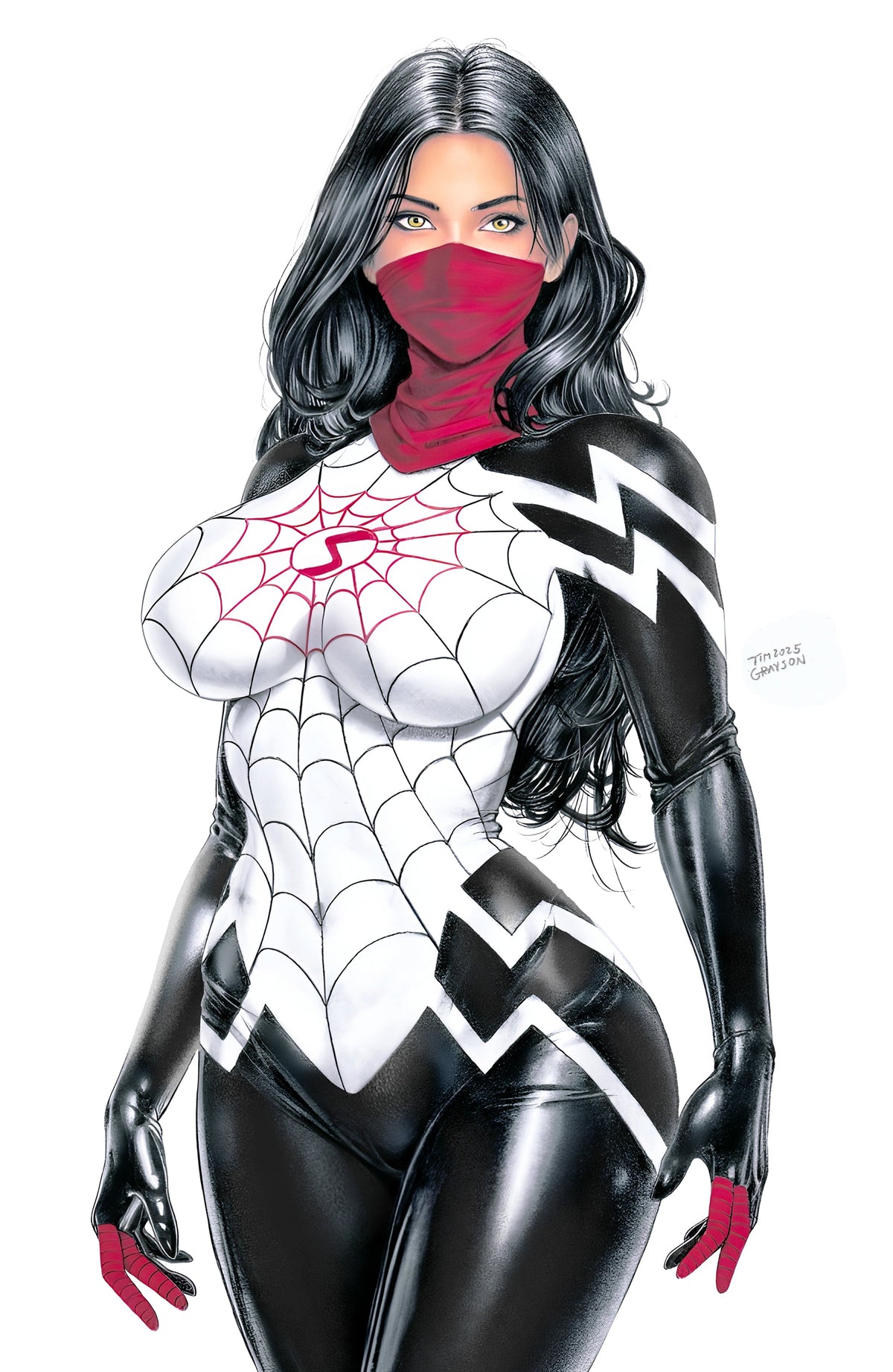WAIFU CHRONICLES #1 - GHOST SPIDER COSPLAY - TIM GRAYSON COVER A KNIGHT OF COMICS EXCLUSIVE LTD 200