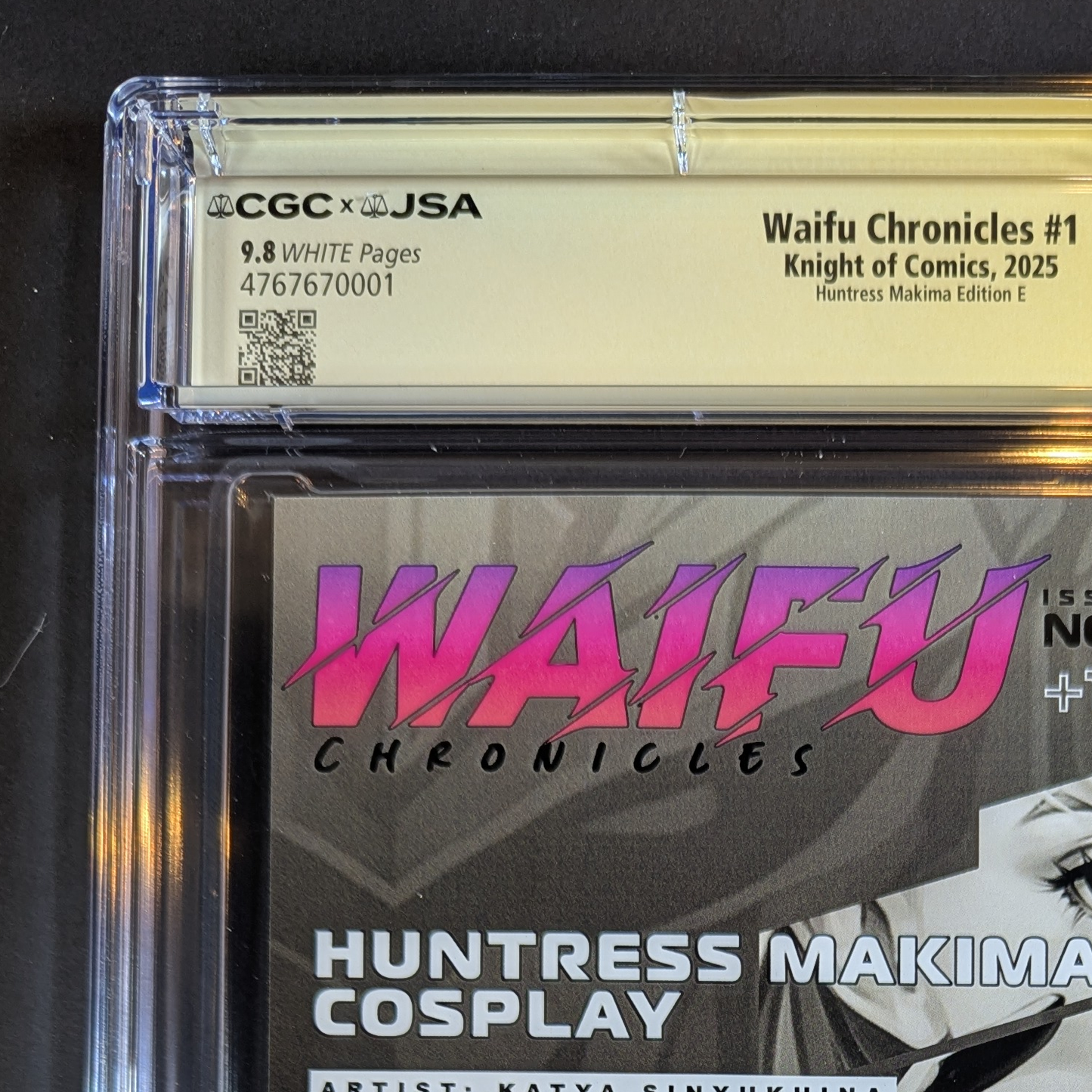 CGC 9.8 JSA | Waifu Chronicles "Huntress Makima" Cvr E Signed Katya Sinyukhina