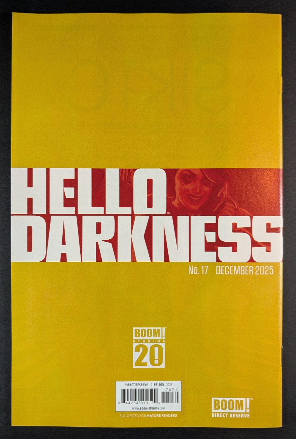 Hello Darkness #17 Jenny Frison BOOM! Blind Bag Variant Ltd 100, C2E2 B/W