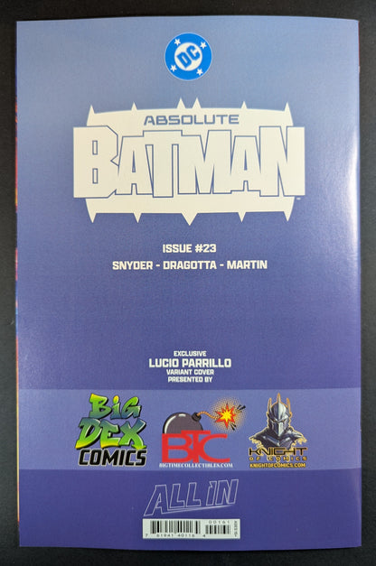 Absolute Batman #23 | Lucio Parrillo Virgin Variant LTD 1,000