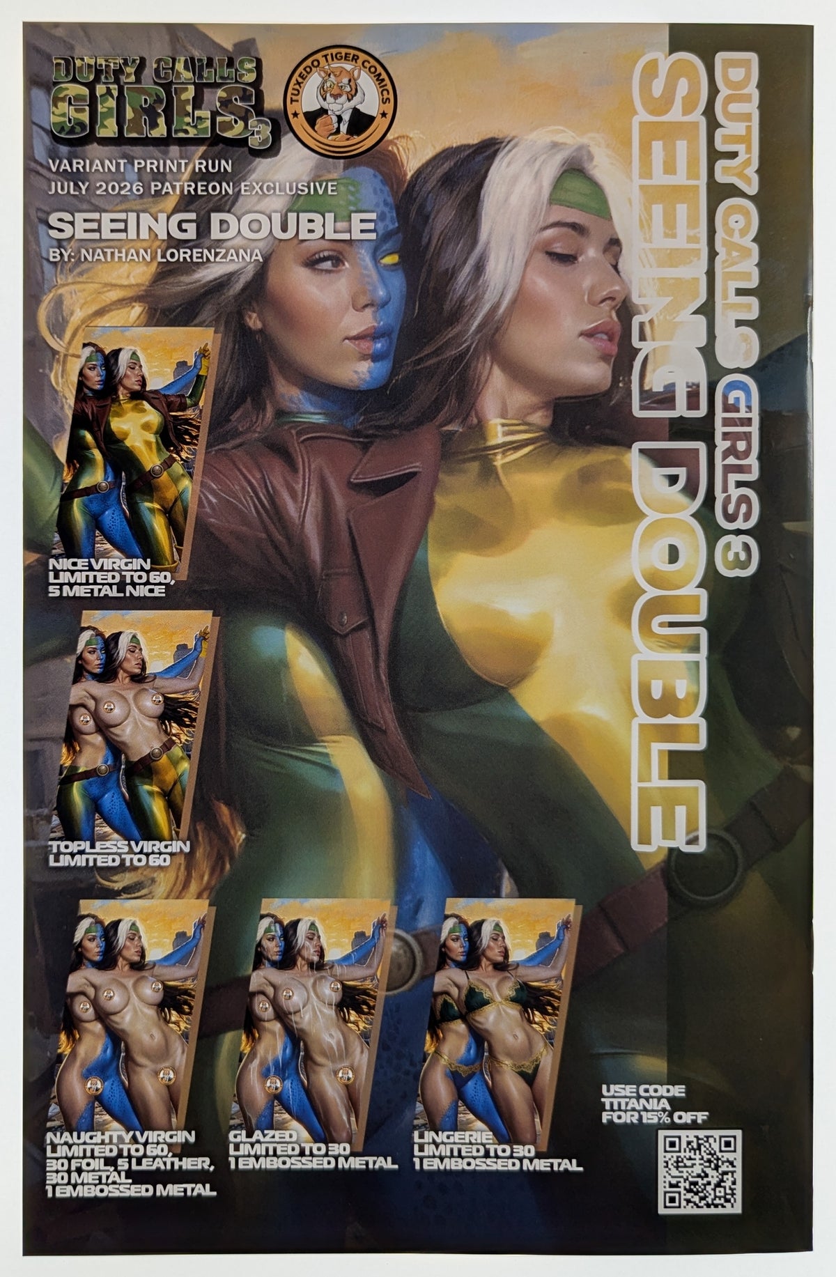 Duty Calls Girls | "Seeing Doubles" Topless Nathan Lorenzana PE 12/60