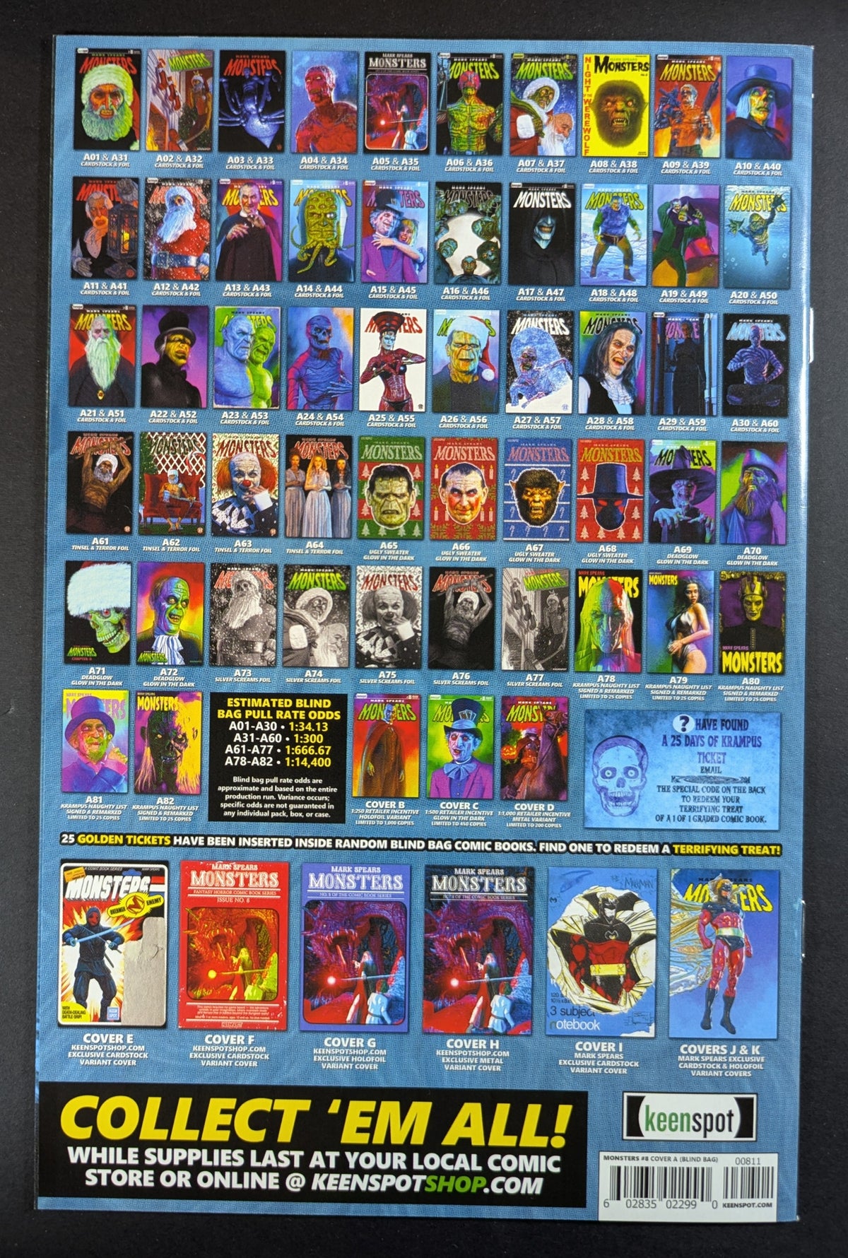 Mark Spears Monsters #8 - Cover A Dirty Krampus Blind Bag