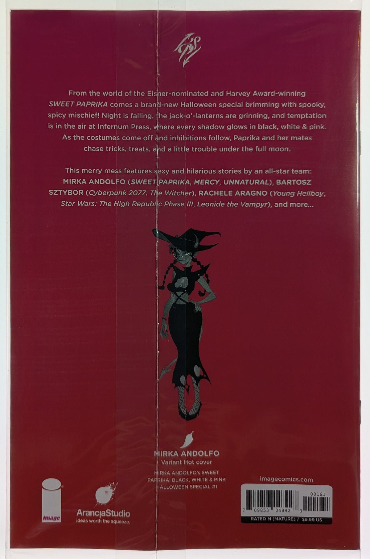 Sweet Paprika Black White and Pink Halloween Special #1 Cover F Mirka Andolfo