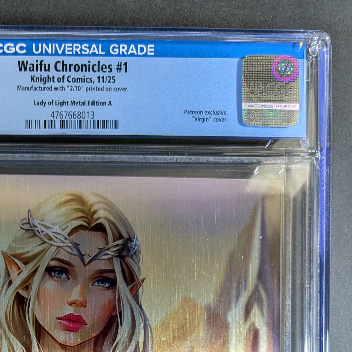 CGC 9.9 Waifu Chronicles | Zelda "Lady of Light" Nice Metal Katya Sinyukhina