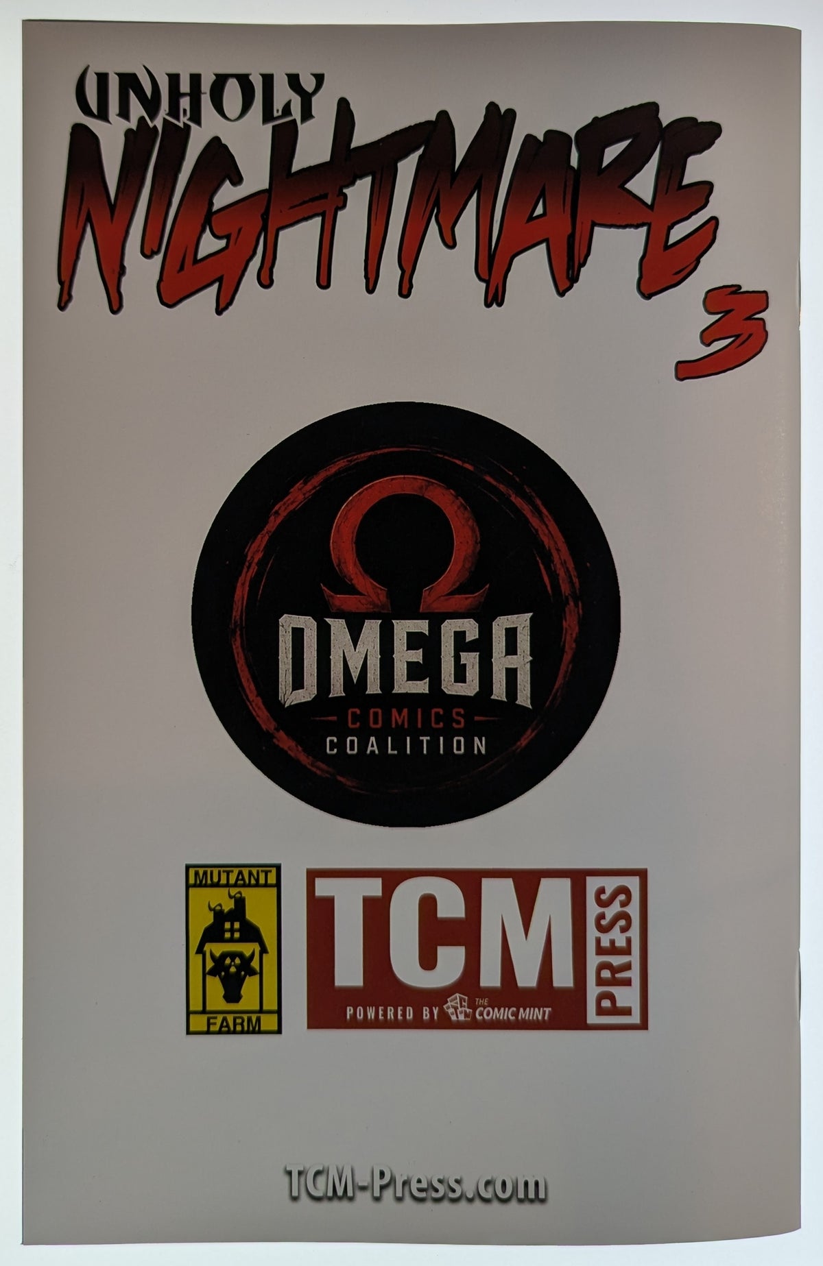 Unholy Nightmare #3 Cover G Trade JC Grande