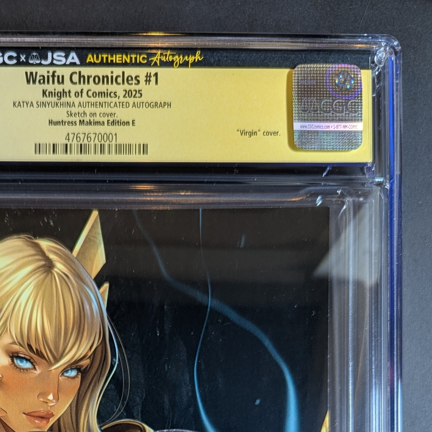 CGC 9.8 JSA | Waifu Chronicles "Huntress Makima" Cvr E Signed Katya Sinyukhina