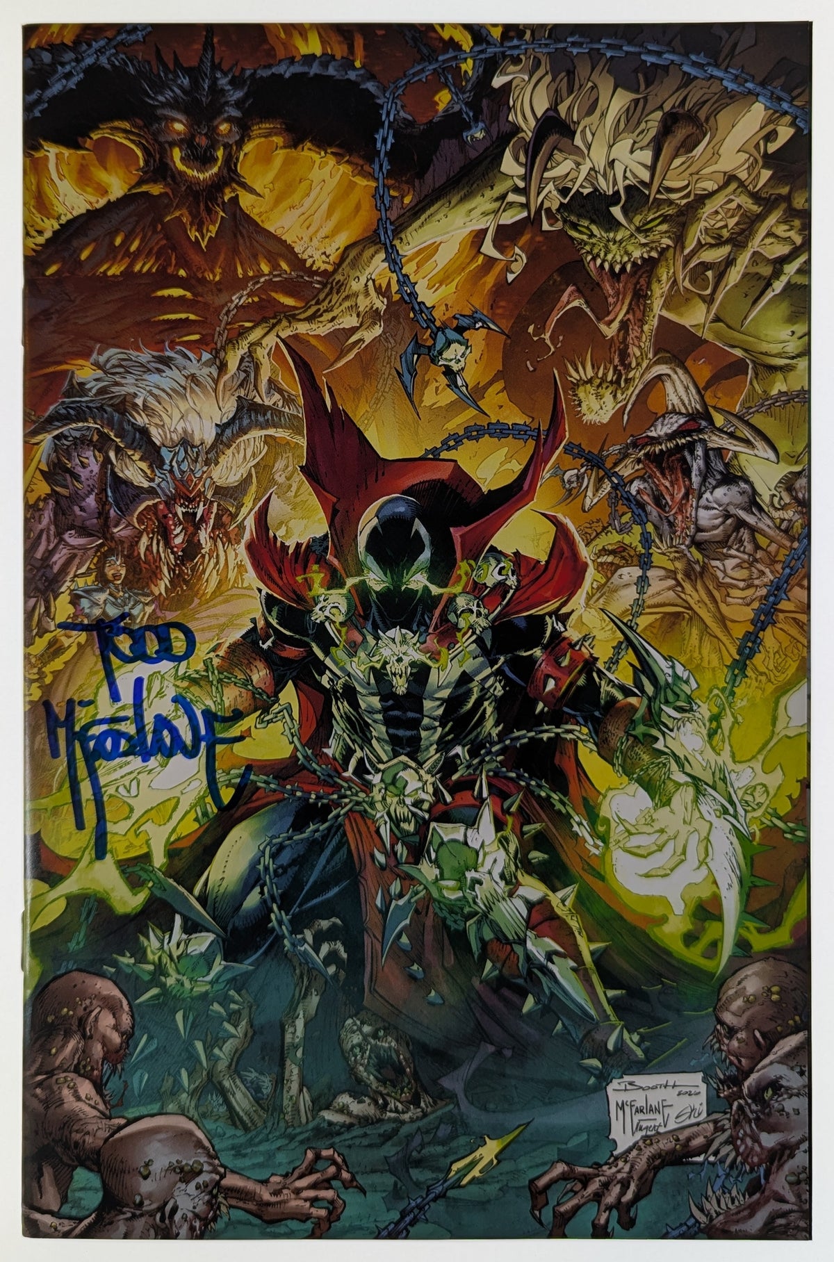 NYCC Exclusive Diablo Immortal x Spawn Color / B&W Signed Todd McFarlane LTD 850