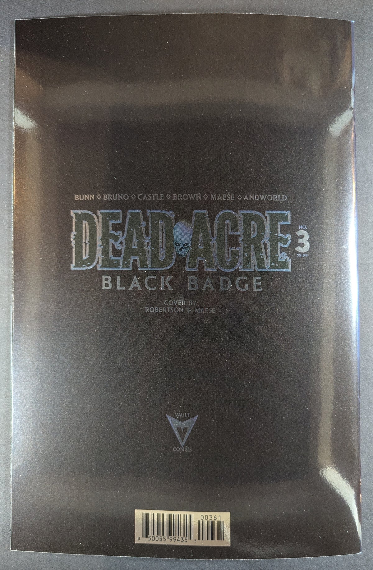 Dead Acre #3 CVR F Darick Robertson Special Foil Full Art VAR