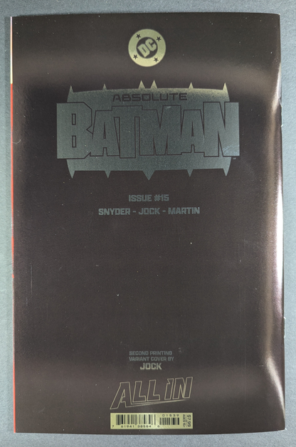 Absolute Batman #15 | 2nd Printing Jock Foil Variant NM+