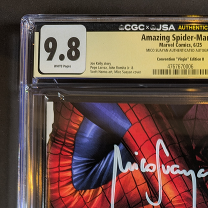 CGC 9.8 JSA Amazing Spider-Man #1 | C2E2 Virgin Edition B Signed by Mico Suayan
