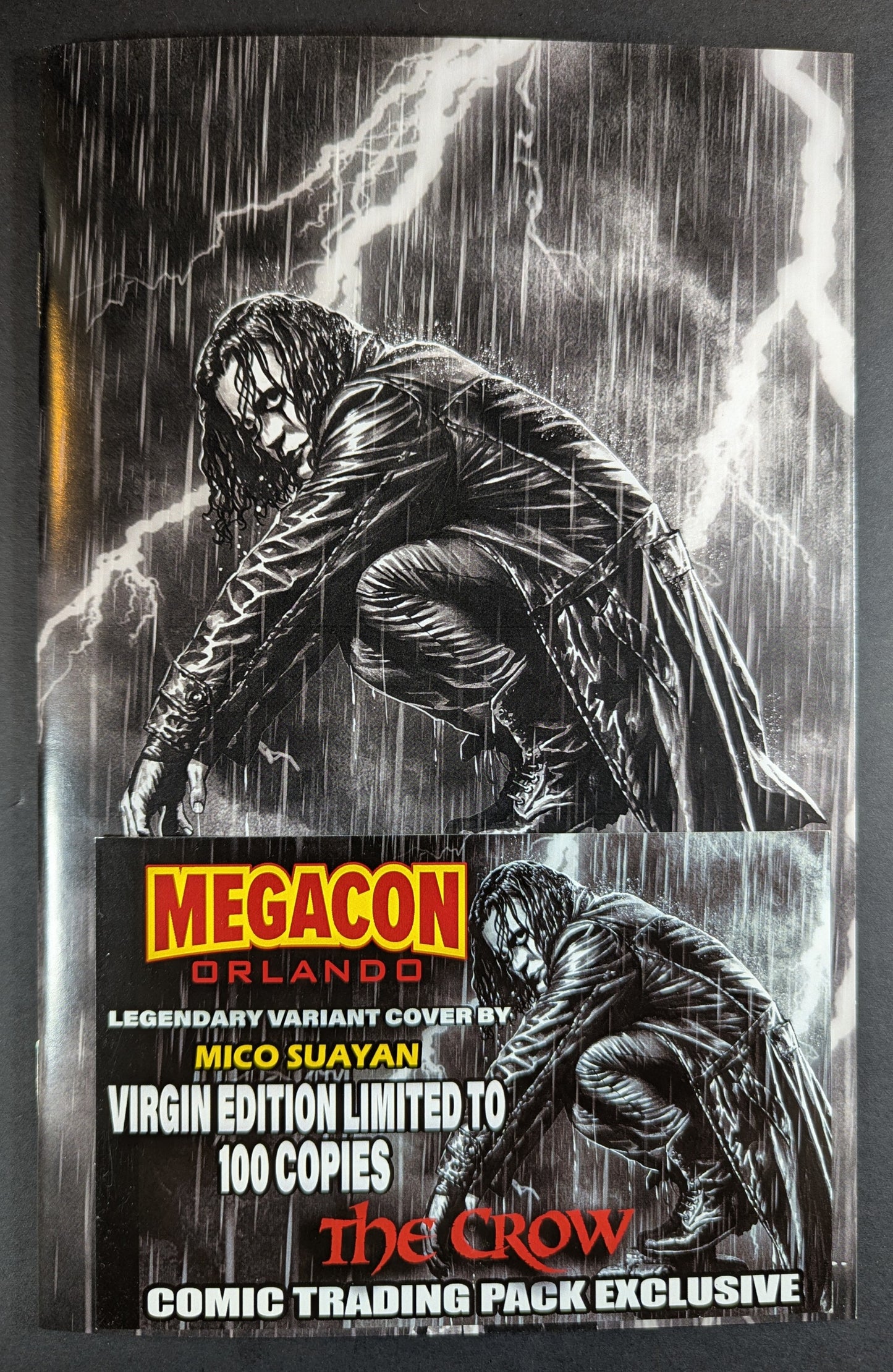 The Crow | Megacon Legendary Mico Suayan Virgin Trading Pack Vrt LTD 100 COA NM+