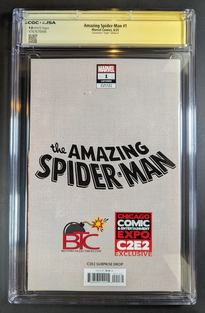 CGC 9.8 JSA Amazing Spider-Man #1 | C2E2 Virgin Edition B Signed by Mico Suayan
